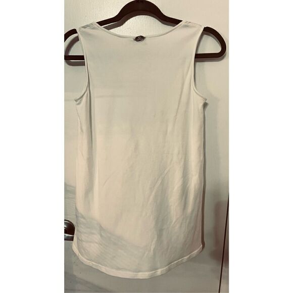 Dismero Sheer White Tank Tops Made in Italy Size M - Picture 6 of 11